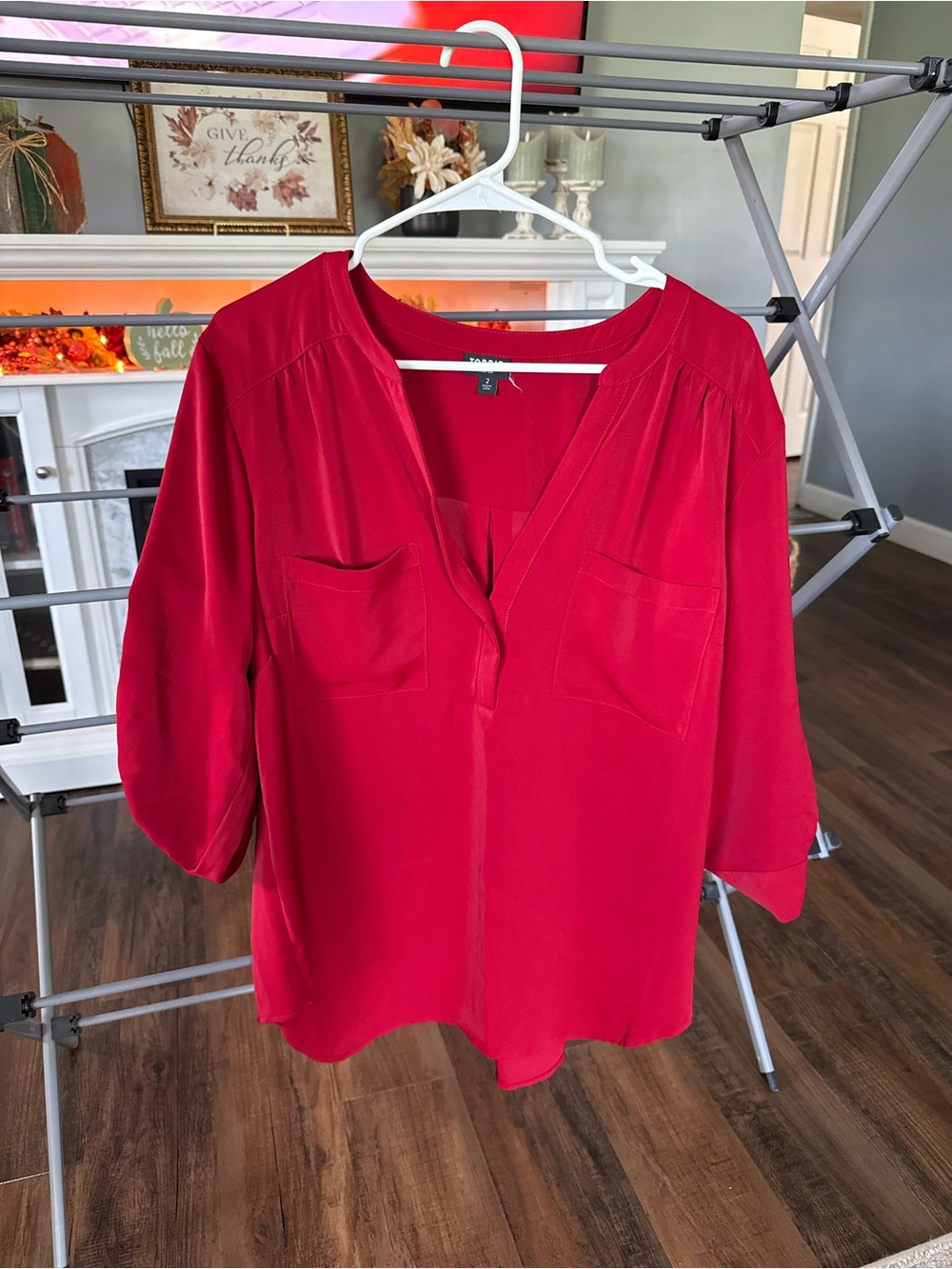 Torrid size 2 3/4 sleeves Harper blouse